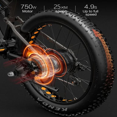 VTT électrique Lankeleisi RV800 Plus 750 W, batterie 48 V 20 Ah