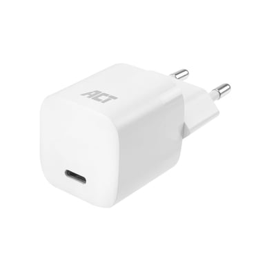 Chargeur USB, 1 x USB-C, fonction Power Delivery, 30W, 1,7A, blanc