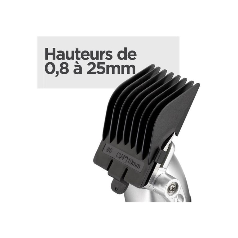 Tondeuse cheveux BABYLISS P1359E Batterie lithium 8 sabots 08 25mm Trousse de rangement - vue 3