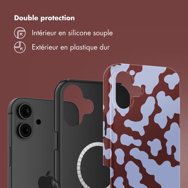 Selencia Coque arrière Vivid avec MagSafe pour Apple iPhone 16 - Moo'd Lavender Glow