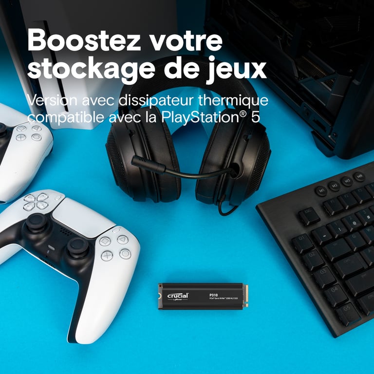 Crucial P310 2280 Avec disspateur - vue 2