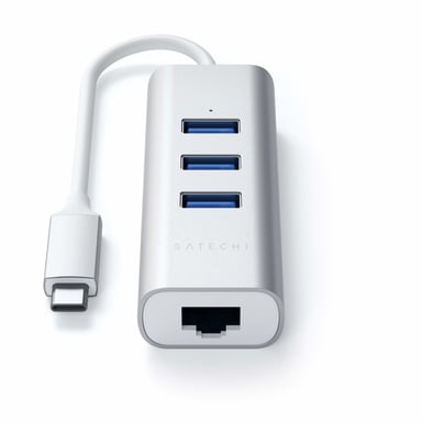 Satechi ST-TC2N1USB31AS Docking Station USB 3.2 Gen 1 (3.1 Gen 1) Type-C argento