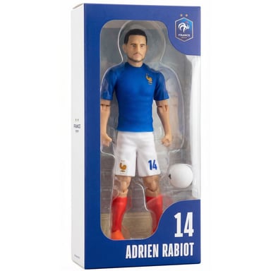 Figurine articulée MEGABLEU Adrien Rabiot 24 cm FFF Joueur n°14 Bleu/Blanc/Rouge - Neuf