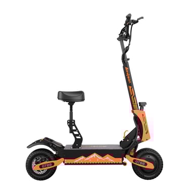 Monopattino elettrico fuoristrada Arwibon GT08 con doppio motore da 2800 W*2 e batteria da 60 V e 27 Ah