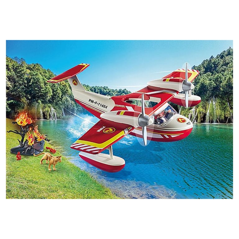 Jeux D'imitation Hydravion Avec Pompier Playmobil La Boite - vue 5