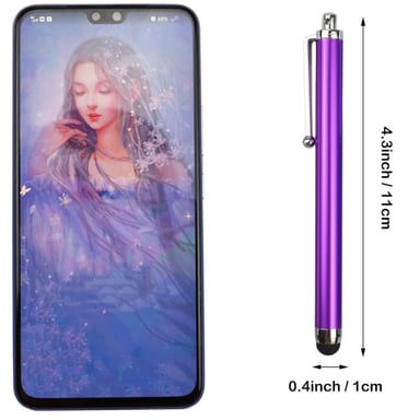 iLike PS1 Lápiz óptico universal para pantalla capacitiva (10,5 cm) para smartphone y tablet PC Negro