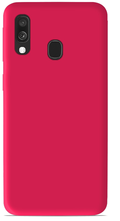 Coque silicone unie compatible Mat Rose Samsung Galaxy A40