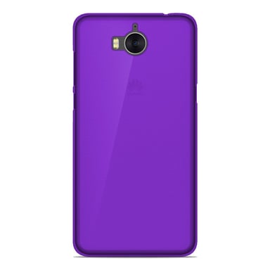 Coque silicone unie compatible Givré Violet Huawei Y6 2017