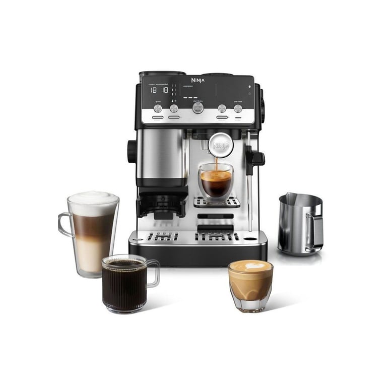 Machine à café compacte 2 en 1 NINJA Luxe ES301EU BaristaAssist espresso et filtre & Inox - vue 3