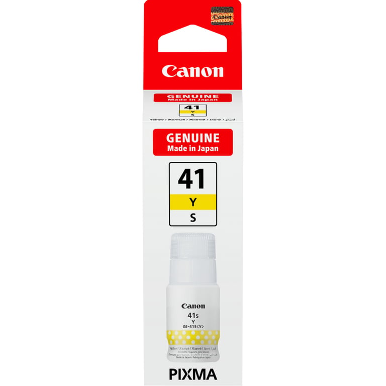 Canon GI 41S Y 40 ml jaune original recharge d'encre pour PIXMA G1420 G2420 G2460 G2470 G3420 G3460 G3470 MG2420 MG2460