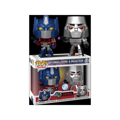 Funko Pop Film Transformers Generazione 1 Optimus Prime e Megatron Metallic