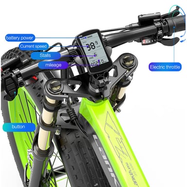 VTT électrique LANKELEISI XT750 Plus 26 pouces 1000 W 48 V 14,5 Ah