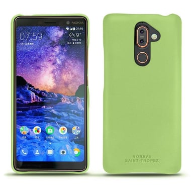 Coque cuir Nokia 7 Plus -  - Vert - Simili cuir