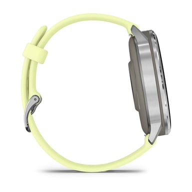 Venu 4 - Smartwatch de 45 mm con GPS integrado en acero y silicona - Amarillo limón