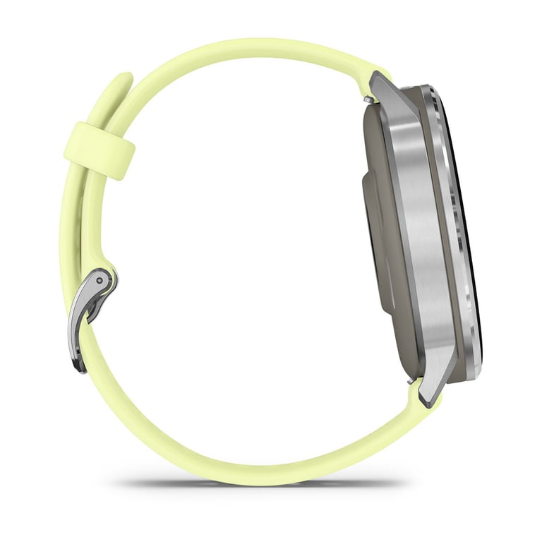 Venu 4 - Montre connectée 45 mm, GPS intégré en Acier et Silicone - Jaune Citron - Neuf