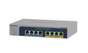 Switch gestito NETGEAR 8 porte Ultra60 PoE++ Multi-Gigabit (2.5G) Ethernet Plus Connessione Ethernet L2/L3 2.5G (100/1000/2500), con supporto di alimentazione tramite Ethernet (PoE) Grigio