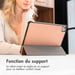 imoshion Coque tablette Trifold pour Xiaomi Pad 6S Pro 12.4 - Rose Doré