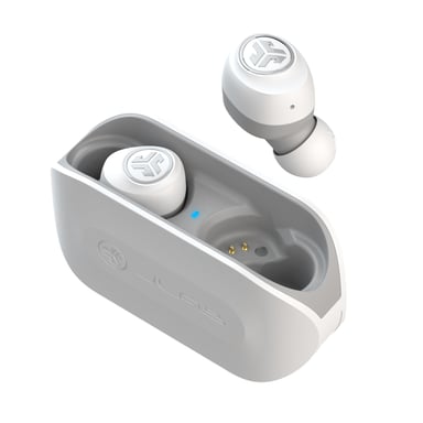JLab IEUEBGOAIRRWHTGRY82 écouteur/casque Écouteurs Sans fil Ecouteurs Musique USB Type-A Bluetooth Blanc