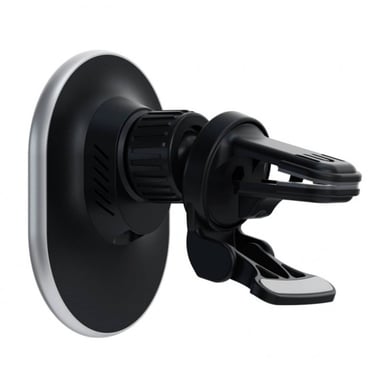 Chargeur Voiture pour Smartphone Magnétique sans Fil Argent