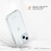 Carcasa híbrida invisible para Apple iPhone 15, Transparente
