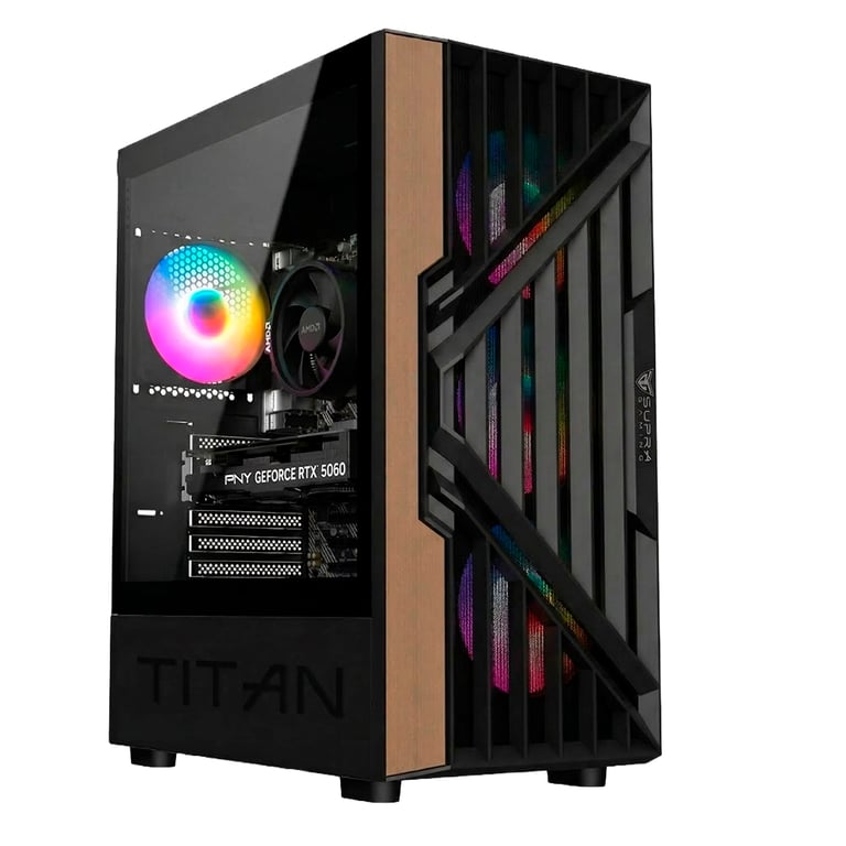 PC Gaming PC Racing AMD Ryzen 5 5500 RAM .2 RTX 5060 Windows 11 Pro Wifi PC Gamer Neuf
