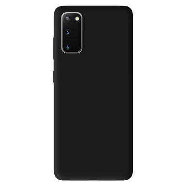 Coque silicone unie Mat Noir compatible Samsung Galaxy A71