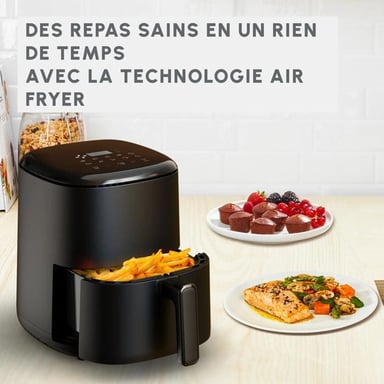 Moulinex Easy Fry Compact EZ145820 Air Fryer 3L 1300W Noir Écran tactile 10 programmes Minuteur Jusqu'à 4 personnes