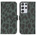 imoshion Design Softcase Bookcase pour Samsung Galaxy S21 Ultra - Green Leopard