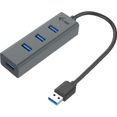 i-tec - HUB USB 3.0 metálico de 4 puertos