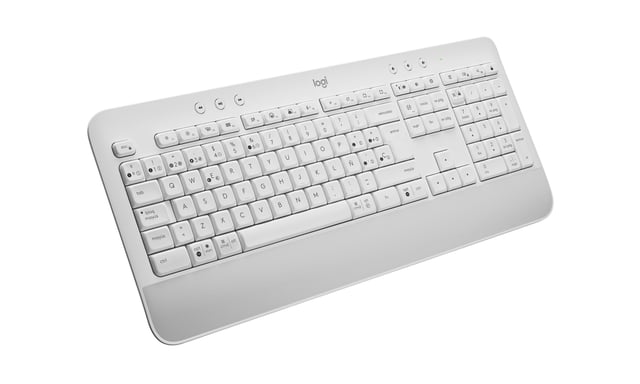 Logitech 920-010971 clavier Bureau Bluetooth QWERTY Espagnole Blanc