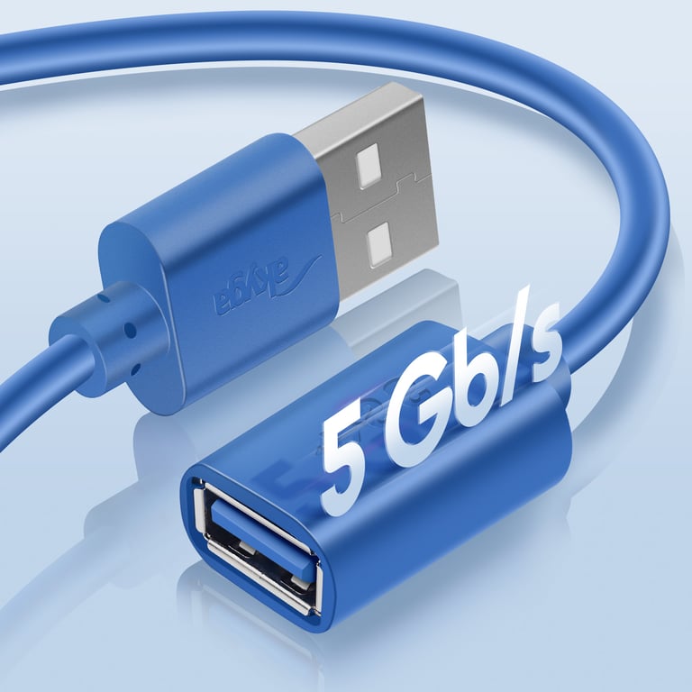 Câble d'Extension USB Transfert de Données Rapide Longueur 1.8m Neuf - vue 3