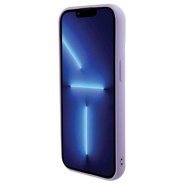 Guess Étui pour iPhone 15 6.1 violet étui rigide Sequin Script Metal - vue 3