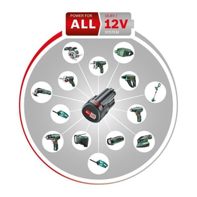 Bosch EasyVac 12 Aspiradora escoba 2 en 1 Secar Sin bolsa Negro, Verde 2,5 Ah