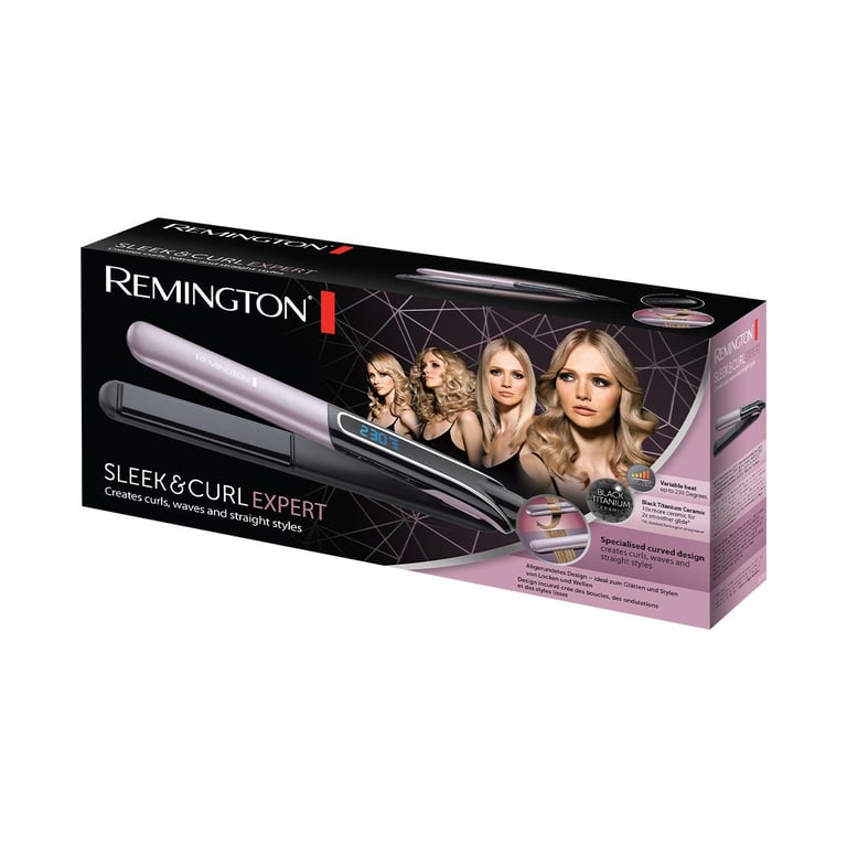 Remington S6700 brosse soufflante et fer à lisser À chaleur Noir, Violet 3 m - Neuf