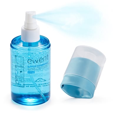 Ewent EW5671_R1 kit di pulizia per laptop Fibra ottica, LCD/LED/Plasma, LCD/TFT/Plasma, Lenti/vetri, Stampante, Schermi/Plastici, Kit di pulizia universale per attrezzature elettroniche 200 ml