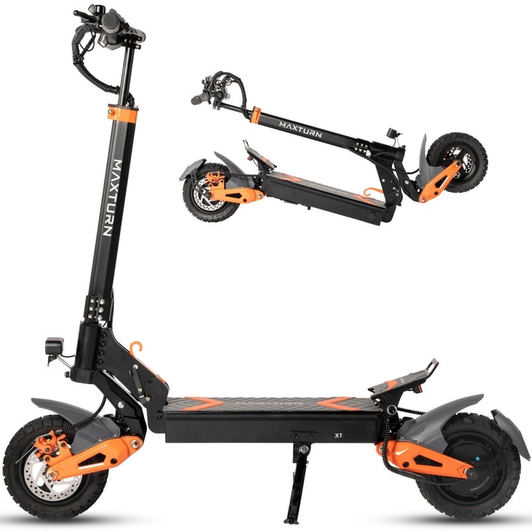 Trottinette Électrique MAXTURN X1 – Moteur 1000W Batterie 48V15.6Ah Pneus Tubeless