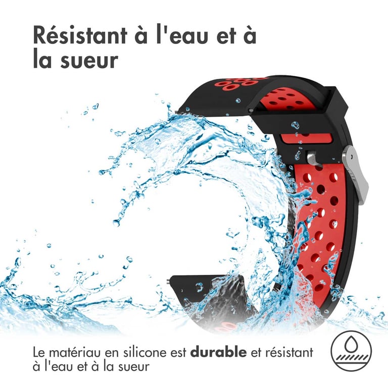 imoshion Bracelet sportif en silicone Connexion universelle de 24 mm Neuf - vue 8