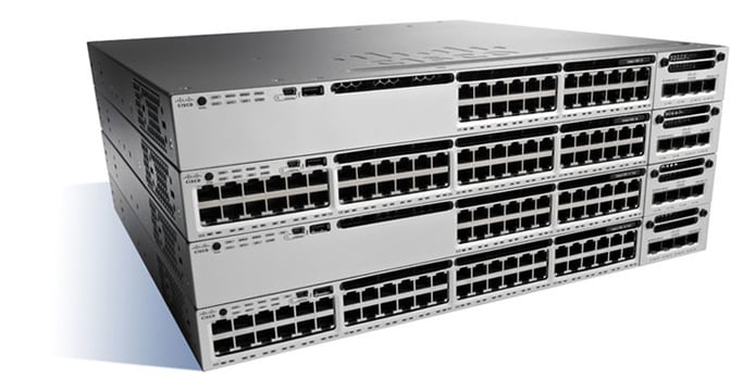 Cisco Catalyst WS-C3850-24P-S commutateur réseau Géré L3 Gigabit Ethernet (10/100/1000) Connexion Ethernet, supportant l'alimentation via ce port (PoE) Noir, Gris - Neuf