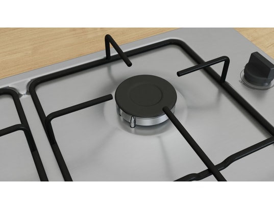 Bosch Table de cuison gaz 60cm 4 feux inox PBP6B5K80 - vue 6