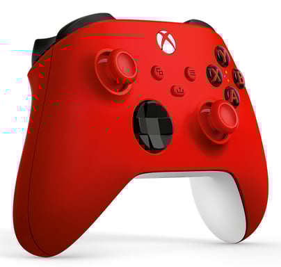 Microsoft Xbox Wireless Controller Rouge, Blanc Manette de jeu Analogique/Numérique Android, PC, Xbox One, Xbox One S, Xbox One X, Xbox Series S, Xbox Series X, iOS