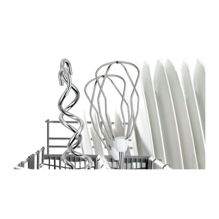 Batteur ErgoMixx 450 W - BOSCH MFQ36400 blanc/gris - 5 vitesses+turbo - 2 fouets inox - 2 crochets pétrisseurs inox - - Neuf
