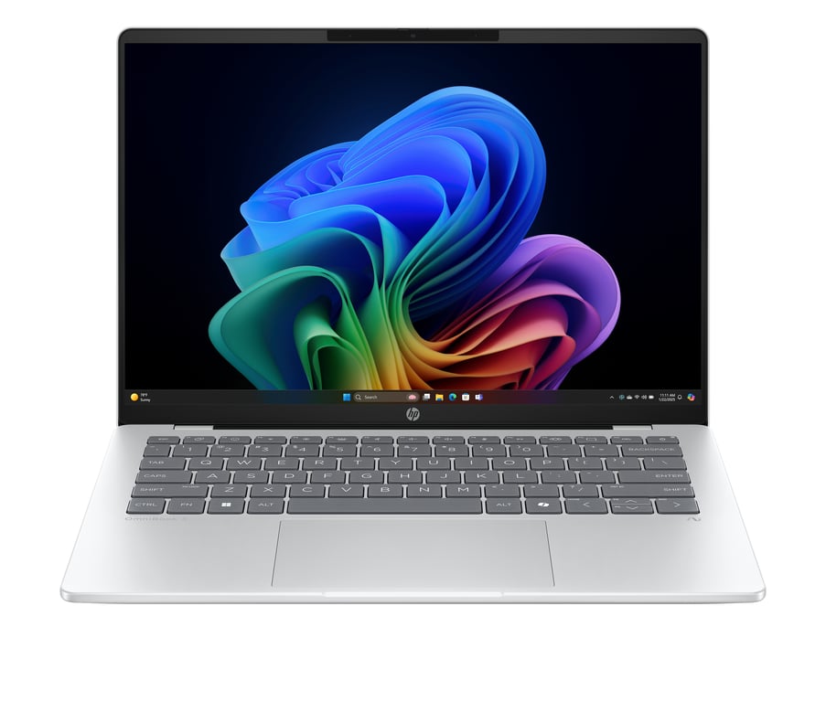 PC Portable HP OmniBook 5 14 he0018nf Windows 11 14 2K OLED Snapdragon X1 26 100 RAM Stockage SSD AZERTY - vue 3