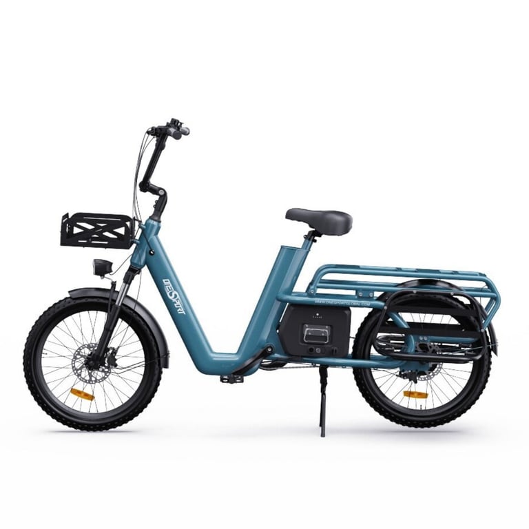 ONESPORT V&eacute;lo &Eacute;lectrique  OT01 - Moteur 650W Batterie 48V27AH Roues de 20 Pouces Freins &agrave; Disque Hydraulique - Bleu - Neuf