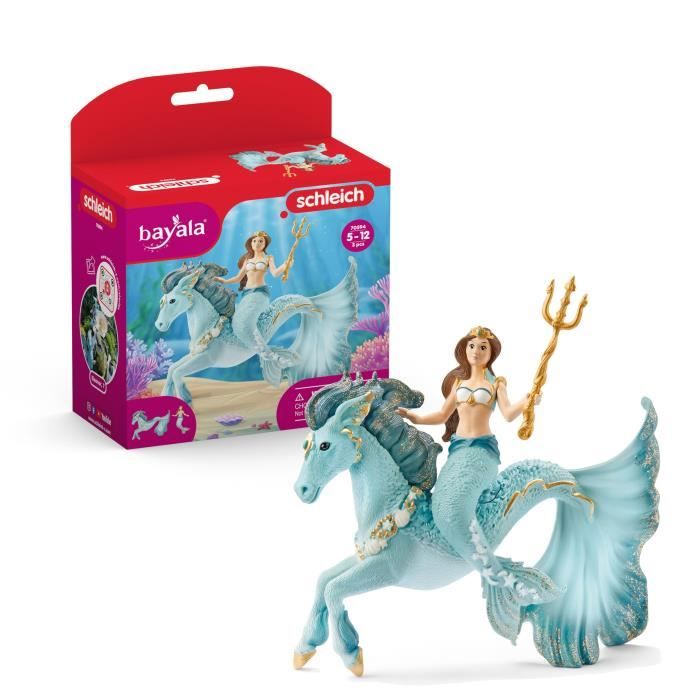 Schleich Sirene Eyela sur cheval de mer 70594 Neuf