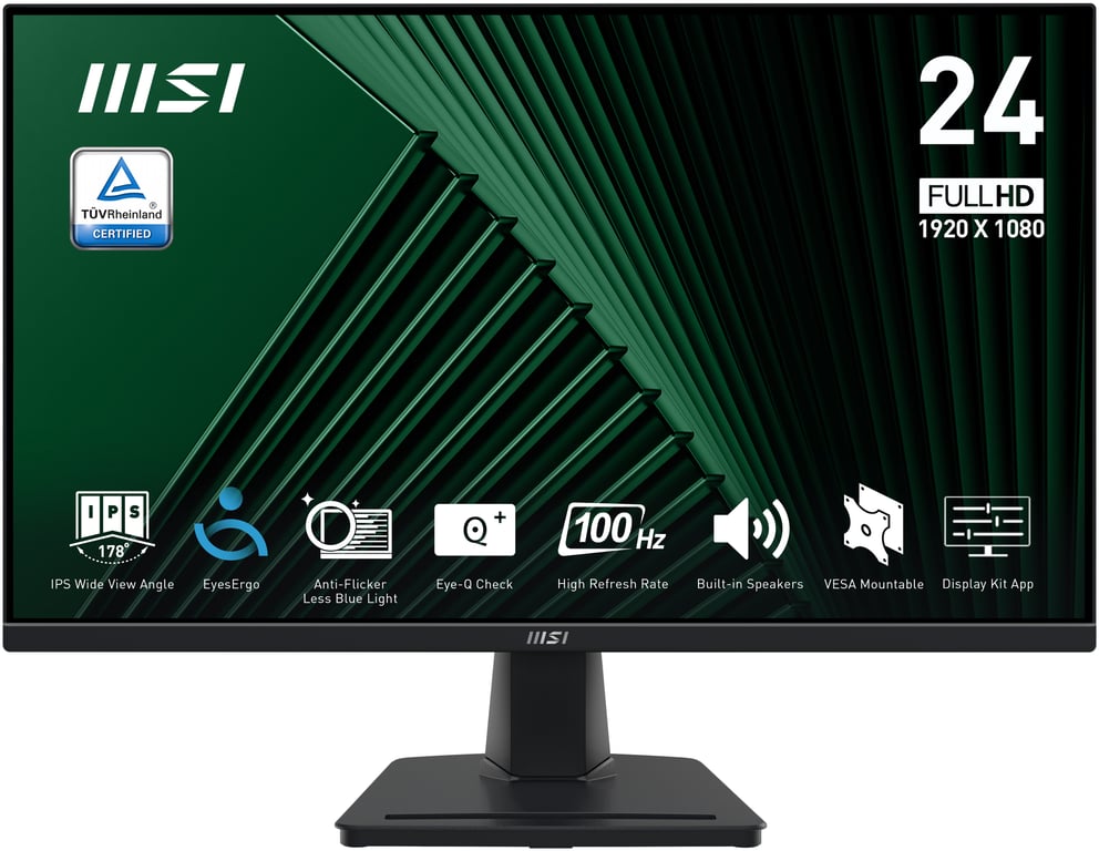 MSI Pro MP245G écran plat de PC 60 5 cm 23.8 1920 x 1080 pixels Full HD LCD Neuf