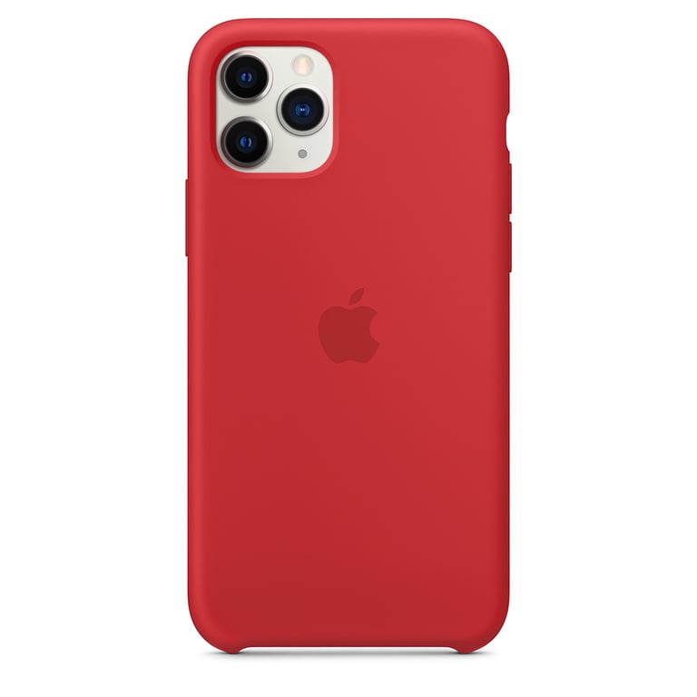 Coque en silicone pour iPhone 11 Pro Rouge