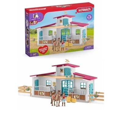 Schleich Centre Équestre, c figurines avec 75 éléments inclus dont 1 cheval, des 5 ans, 72222 Horse club - Neuf - vue 4
