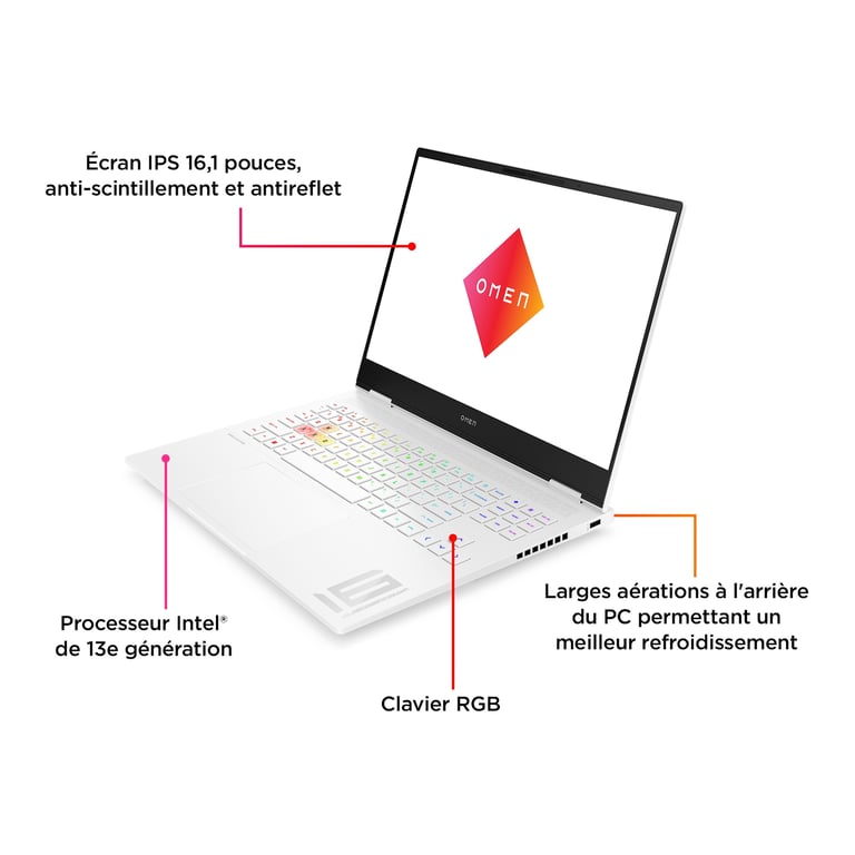 HP OMEN Transcend Laptop 16 u0006nf + Casque sans fil HyperX Cloud II Core - vue 3