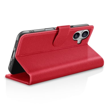 Custodia a Portafoglio per iPhone 17 Air con Funzione Supporto e Linguetta Magnetica