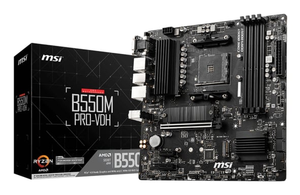 MSI B550M PRO-VDH scheda madre AMD B550 slot AM4 micro ATX